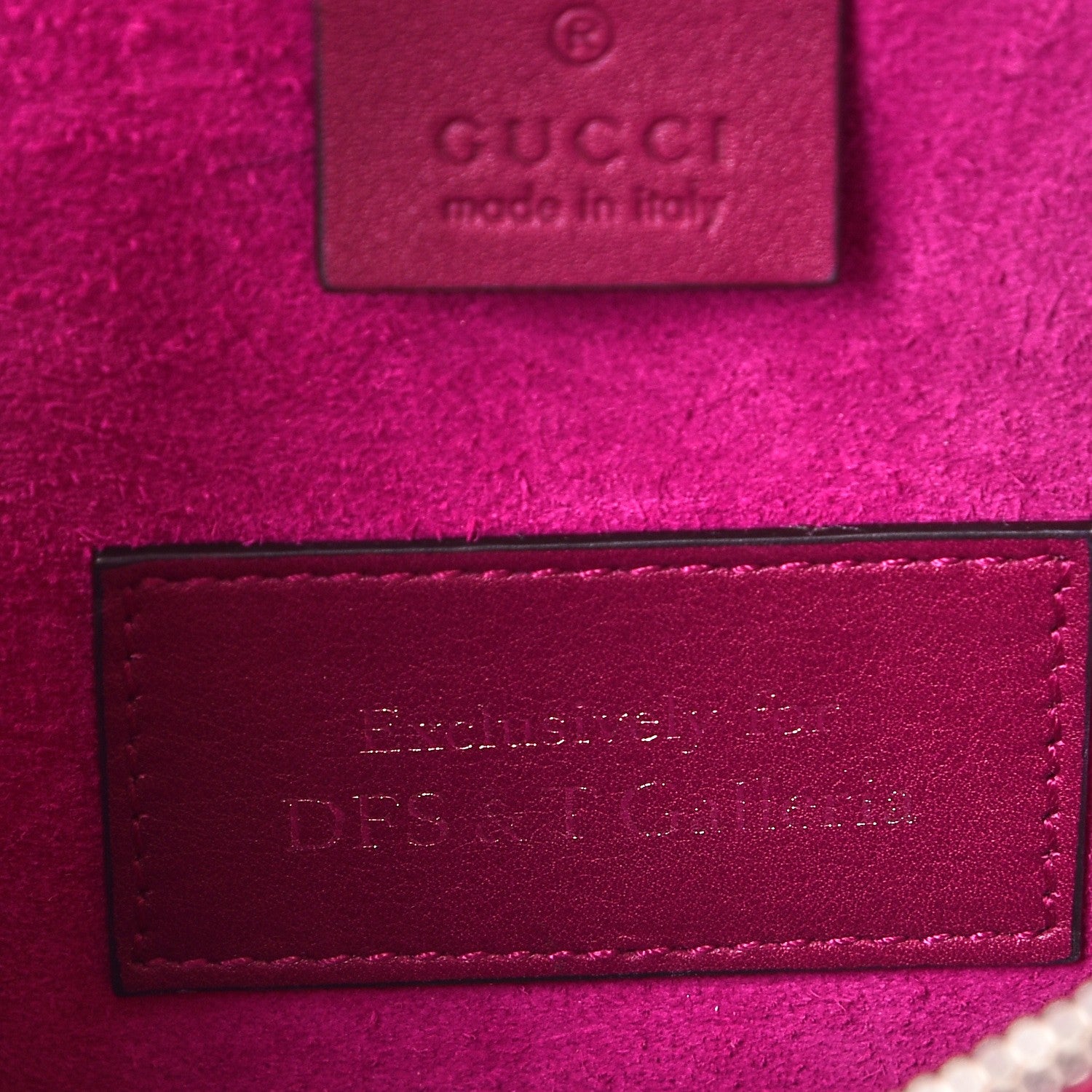 Gucci GG Supreme Monogram Suede Crystal Small Dionysus Shoulder Bag Beige Ebony Bright Purple 9 of 11