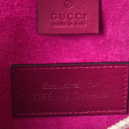 Gucci GG Supreme Monogram Suede Crystal Small Dionysus Shoulder Bag Beige Ebony Bright Purple 9 of 11