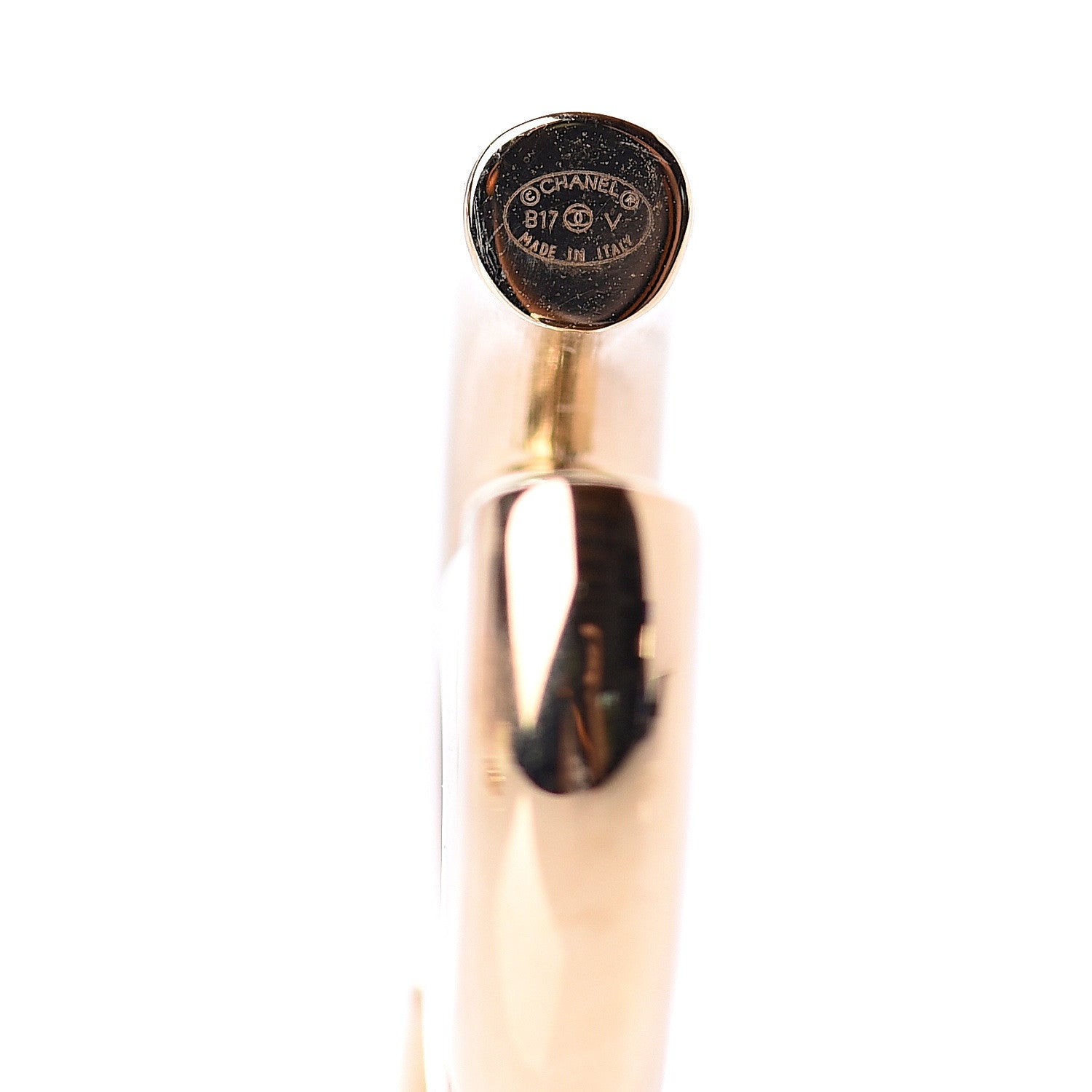 Chanel Metal CC Earrings Gold 5 of 7