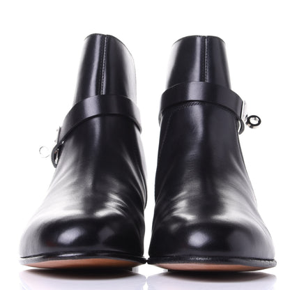 Hermes Calfskin Neo Low Boots 37.5 Black 2 of 12