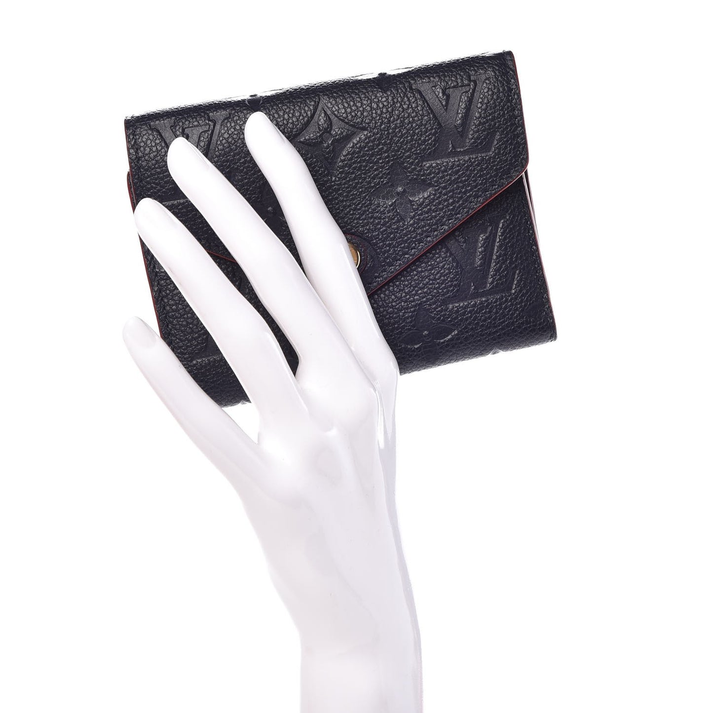 Empreinte Victorine Wallet Marine Rouge