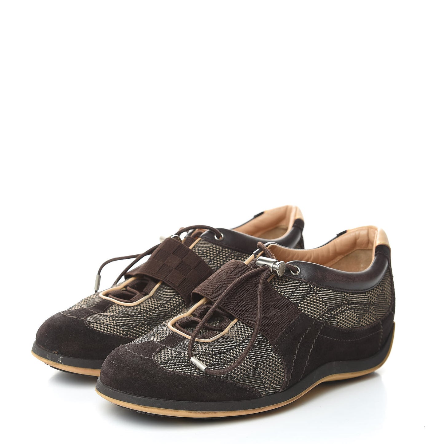 Damier Geant Chrono Sneaker 35.5 Brown