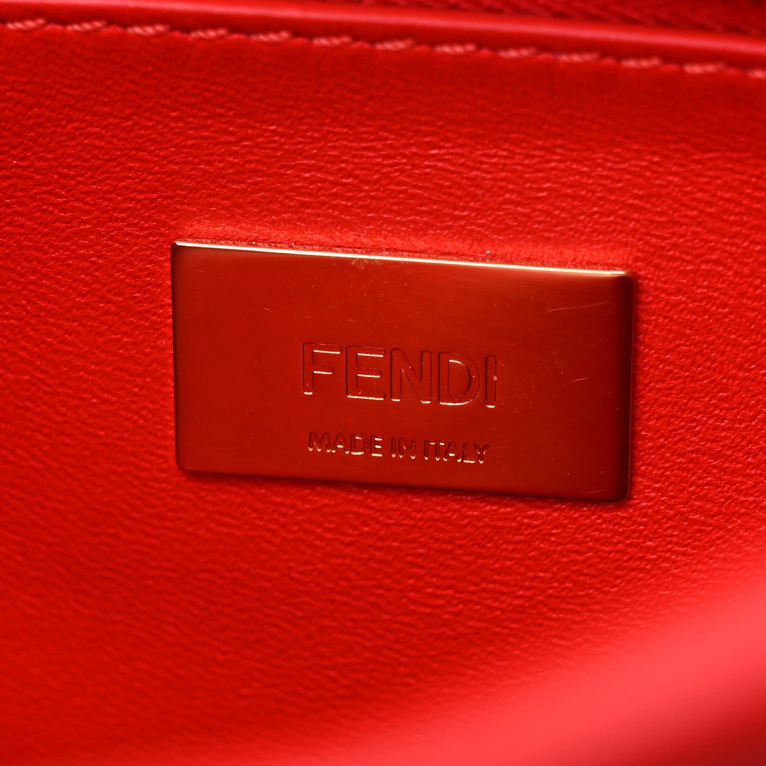 Fendi Shearling Nappa Macro FF 1974 Mini Peekaboo Iconic Satchel Tulipano Georgia Poppy 7 of 9