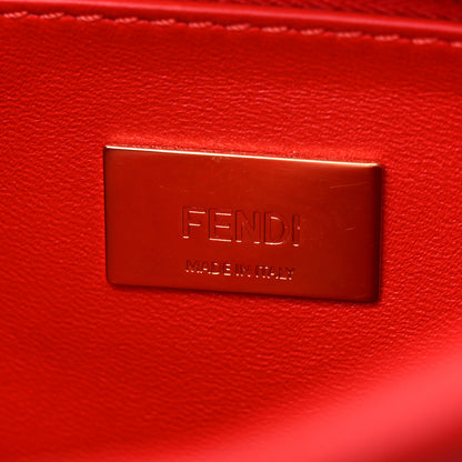 Fendi Shearling Nappa Macro FF 1974 Mini Peekaboo Iconic Satchel Tulipano Georgia Poppy 7 of 9