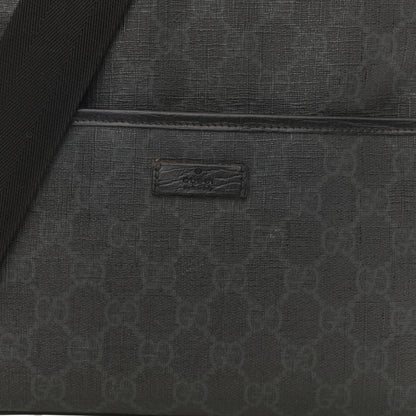 Gucci GG Plus Flat Messenger Bag Black Grey 8 of 10