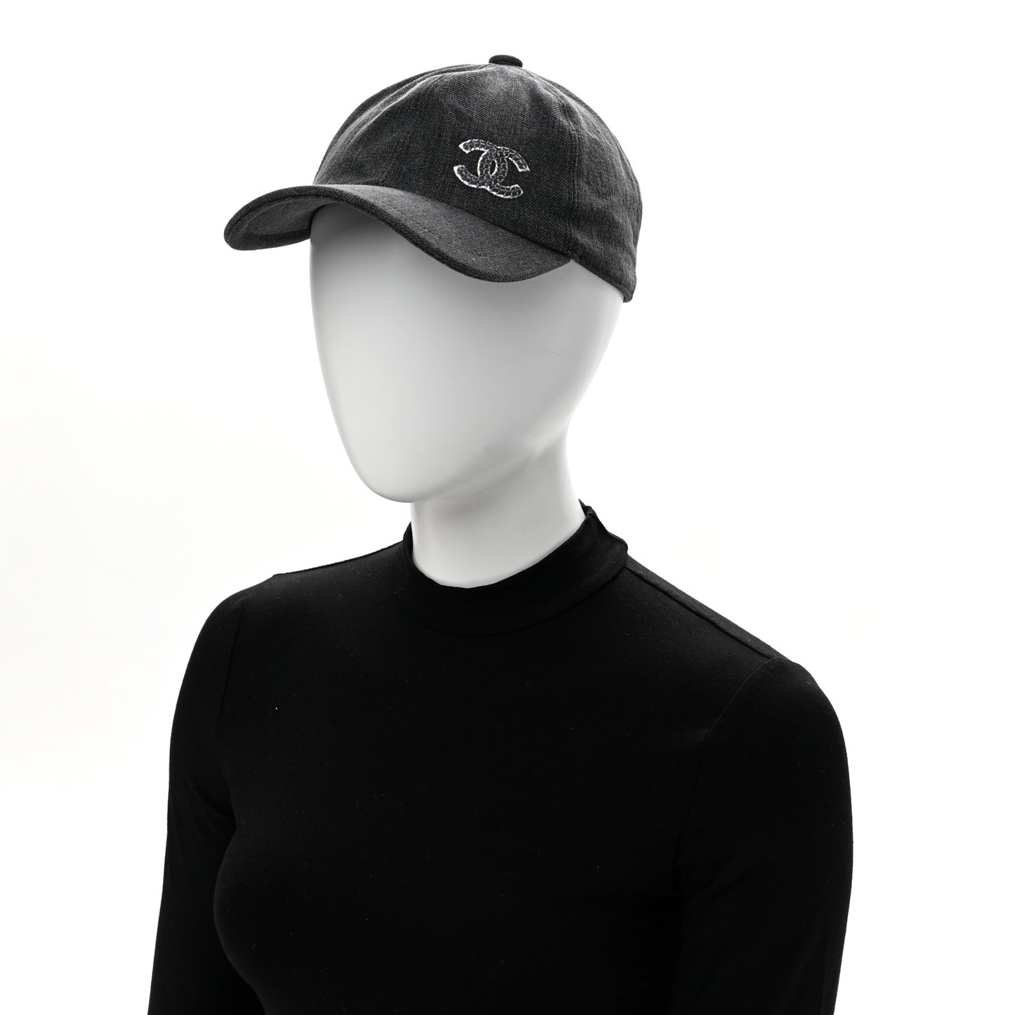 Denim Cap Hat Black