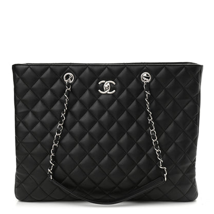 Chanel Calfskin Quilted Large Classic Shopping Tote Black 1 of 11