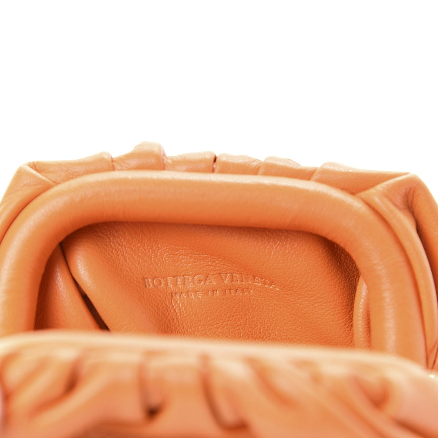 Butter Calfskin Coin Purse Light Orange