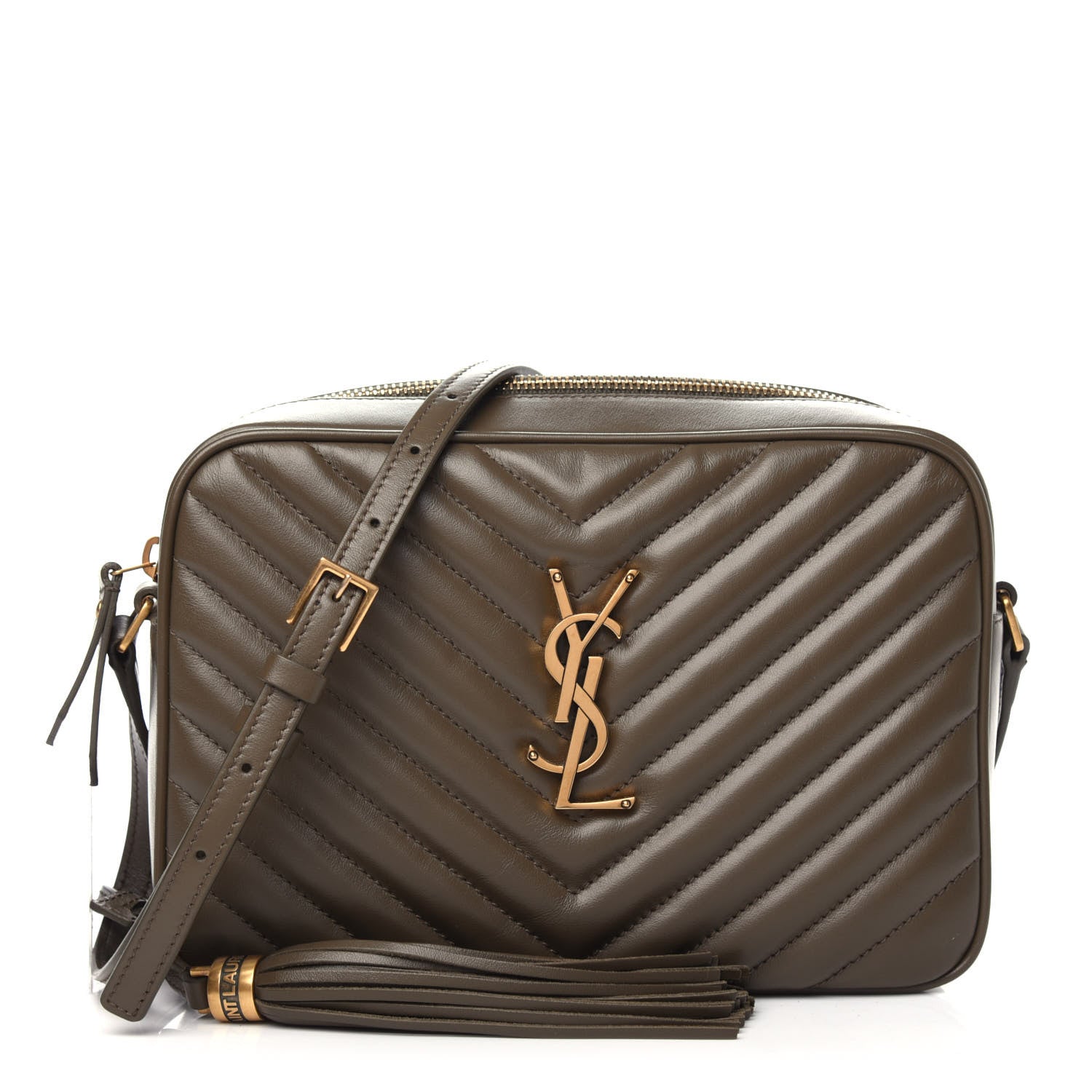 Saint Laurent Calfskin Matelasse Monogram Lou Camera Bag Seaweed 1 of 9