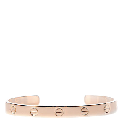 Cartier 18K Pink Gold LOVE Cuff Bracelet 16 1 of 7