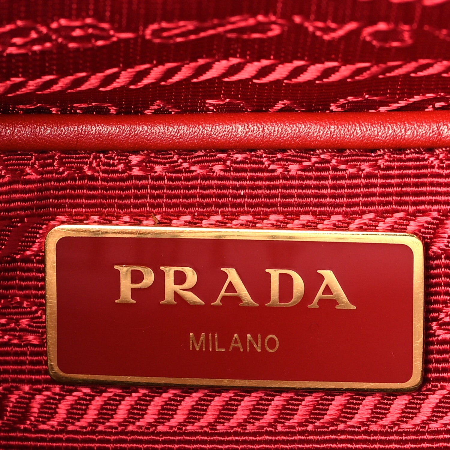 Prada Tessuto Nylon Small Backpack Rosso 6 of 9