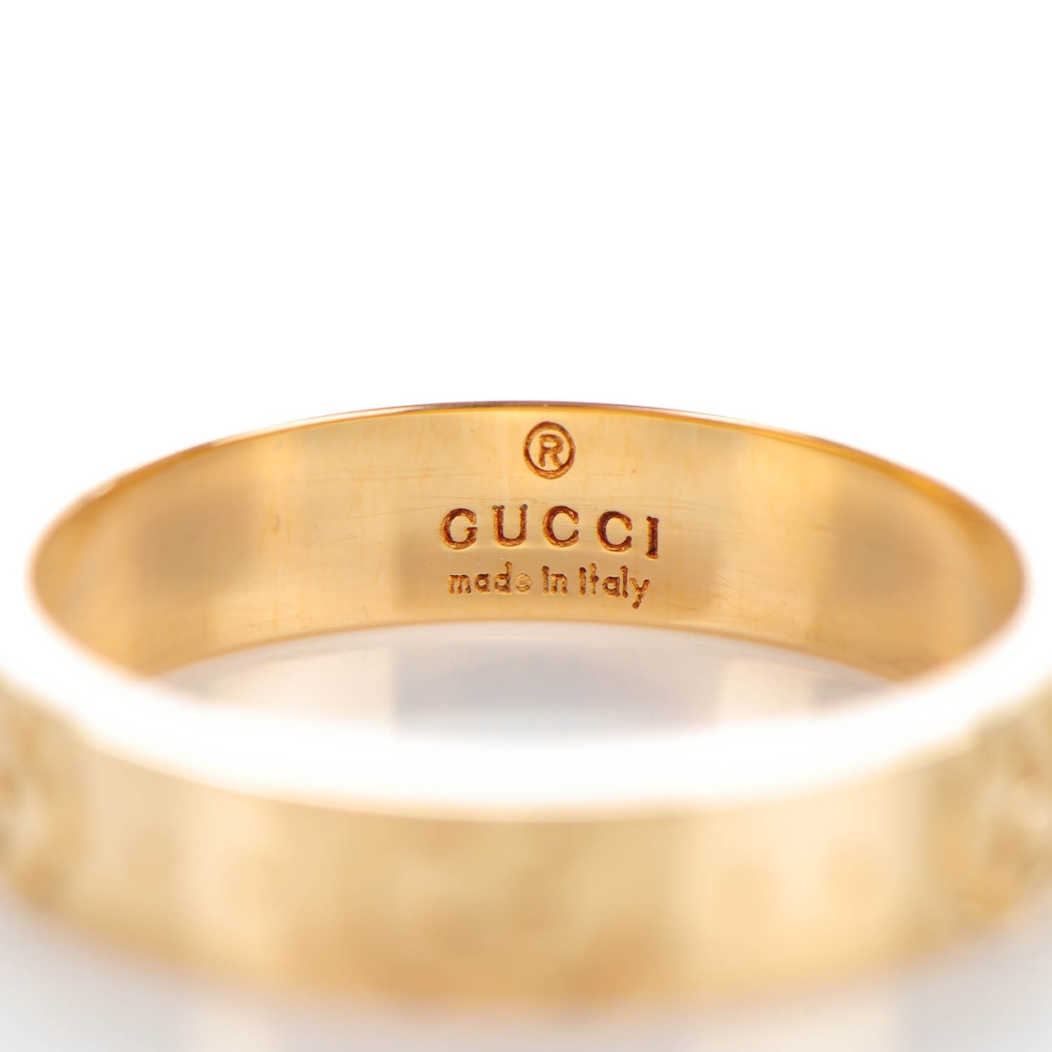 Gucci 18K Yellow Gold 4mm Icon Thin Band Ring 51 5.75 4 of 6