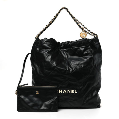 Chanel Calfskin Quilted Chanel 22 Black 1 of 10