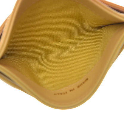 Chanel Lambskin Chevron Quilted Card Holder Yellow 5 of 9