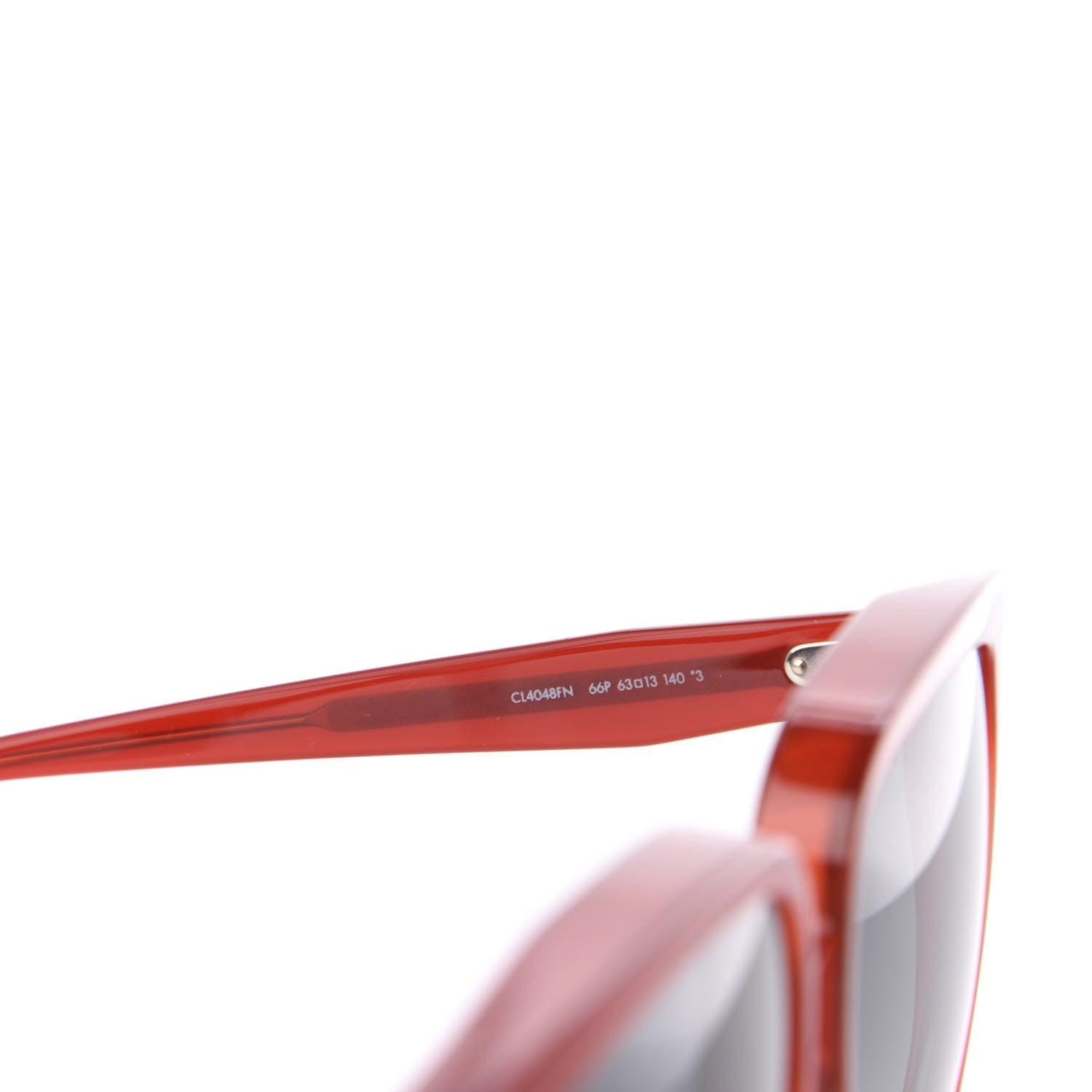 Celine Acetate Gradient Square Sunglasses CL4048FN Red 6 of 7