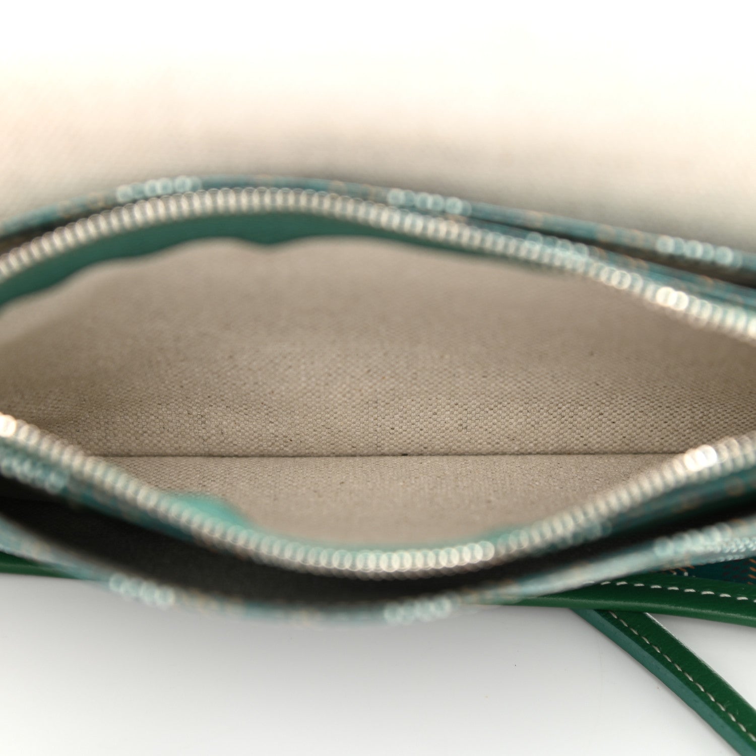 Goyard Goyardine Plumet Wallet Clutch Green 6 of 10