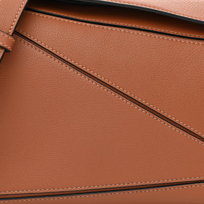 Loewe Grained Calfskin Small Puzzle Bag Tan 7 of 9