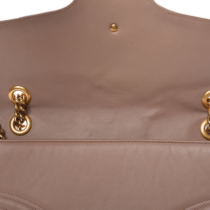 Gucci Calfskin Matelasse Medium GG Marmont Shoulder Bag Porcelain Rose 10 of 10