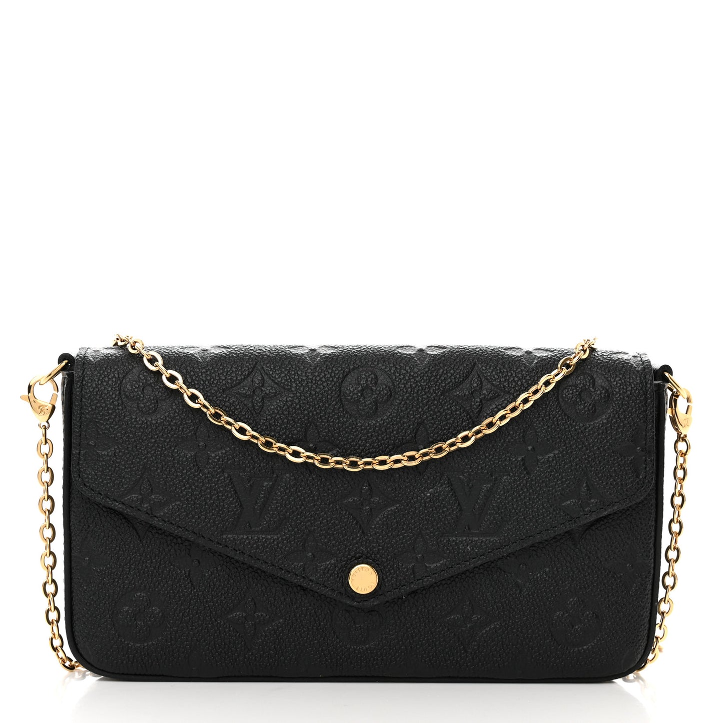 Empreinte Pochette Felicie Chain Wallet Black