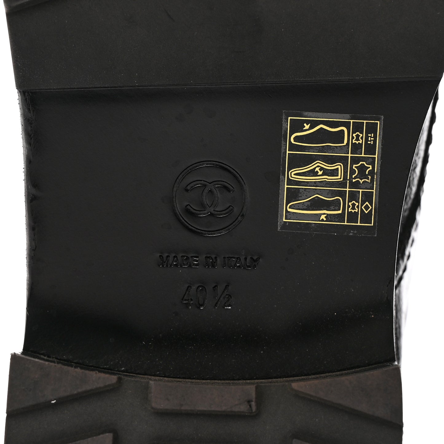 Shiny Calfskin Velvet Pearl Combat Short Boots 40.5 Black