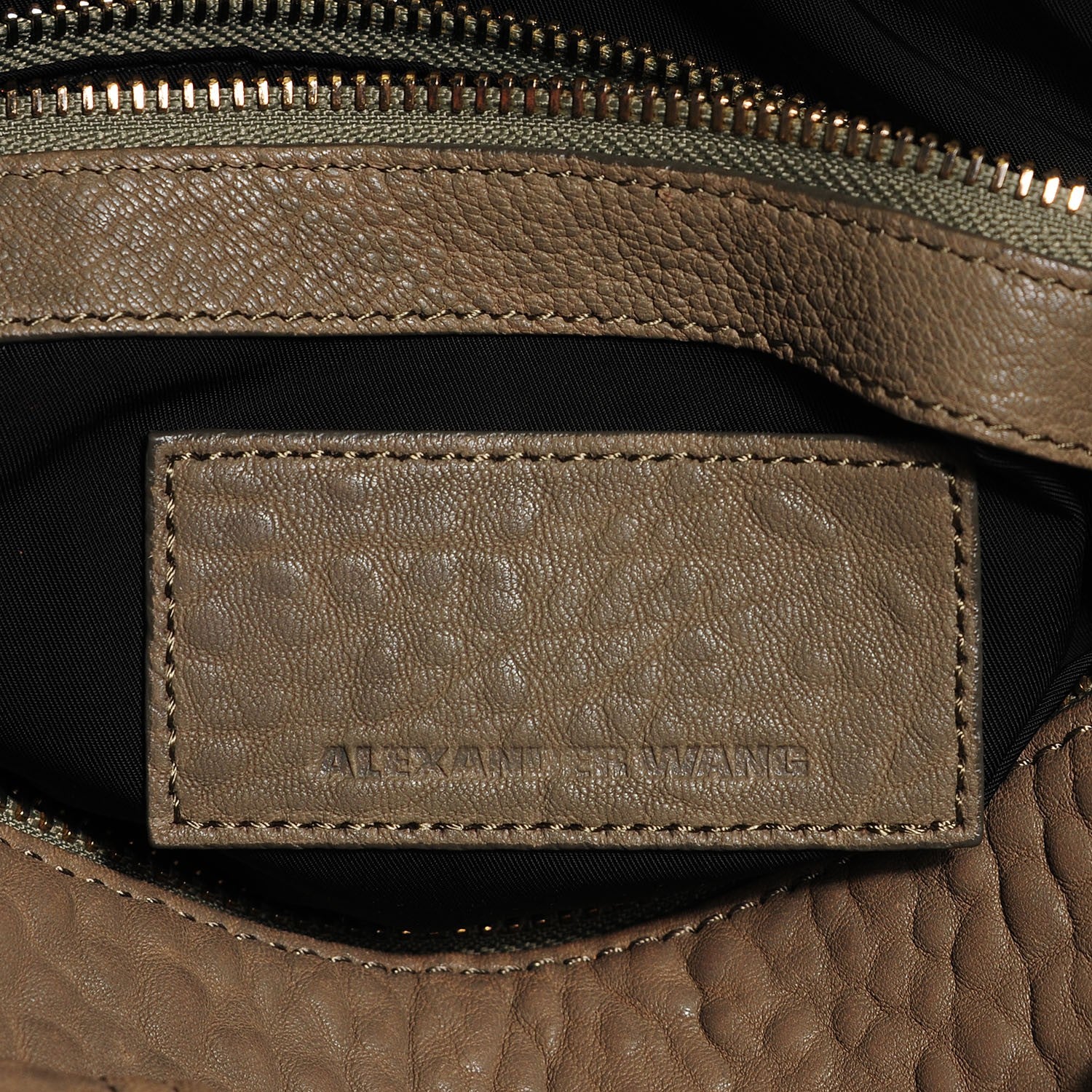 Alexander Wang Pebbled Lambskin Rocco Pale Gold Hardware 6 of 7