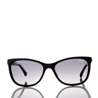 Chanel Cat Eye Chain Polarized Sunglasses 5260-Q Black 2 of 8