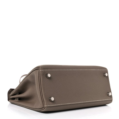 Hermes Togo Kelly Retourne 25 Etoupe 5 of 36