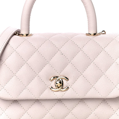 Chanel Caviar Quilted Mini Coco Handle Flap Lilas Lilac 8 of 11