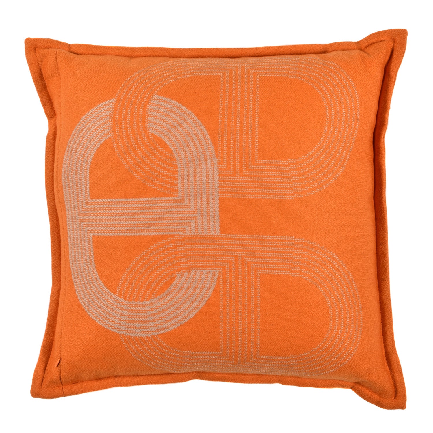 Hermes Merino Wool Circuit 24 Pillow Orange Sable 2 of 3