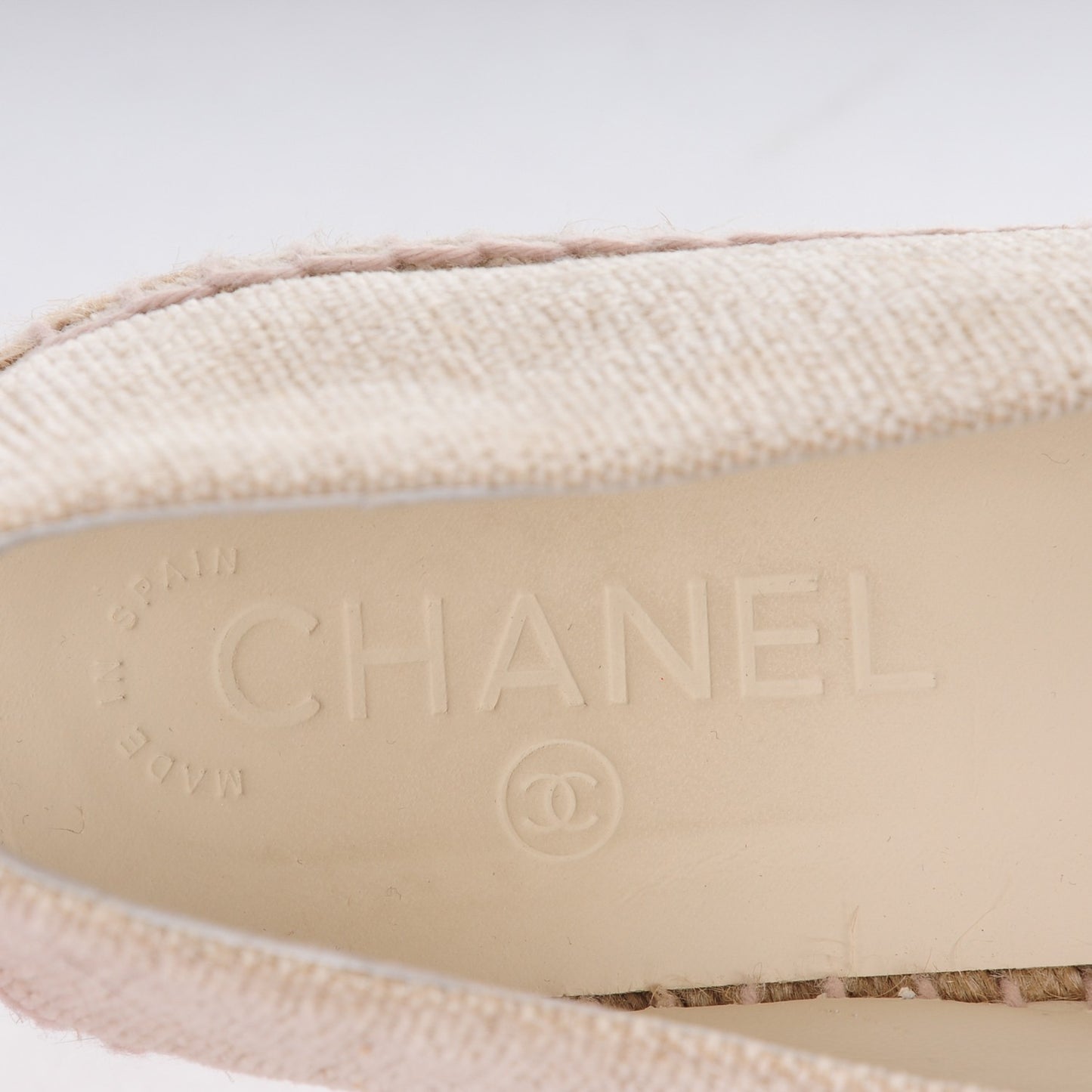 Toile Sequin CC Espadrilles 41 Beige Black
