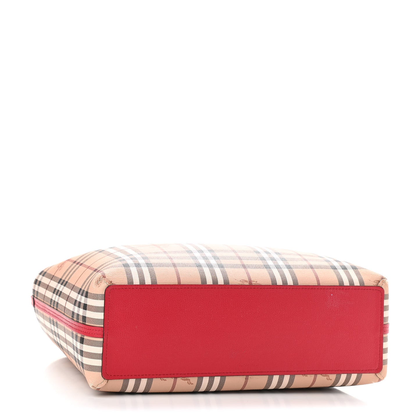 Haymarket Check Small Reversible Tote Poppy Red