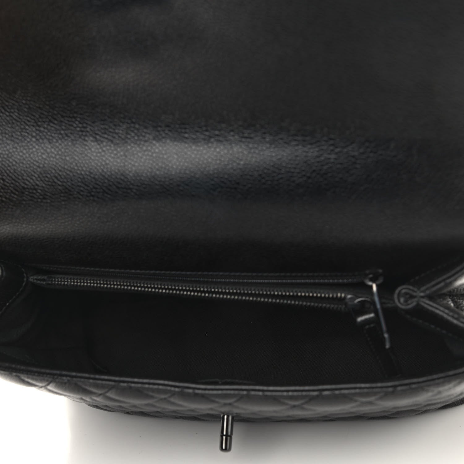 Chanel Caviar Quilted Medium Coco Handle Flap So Black 5 of 9