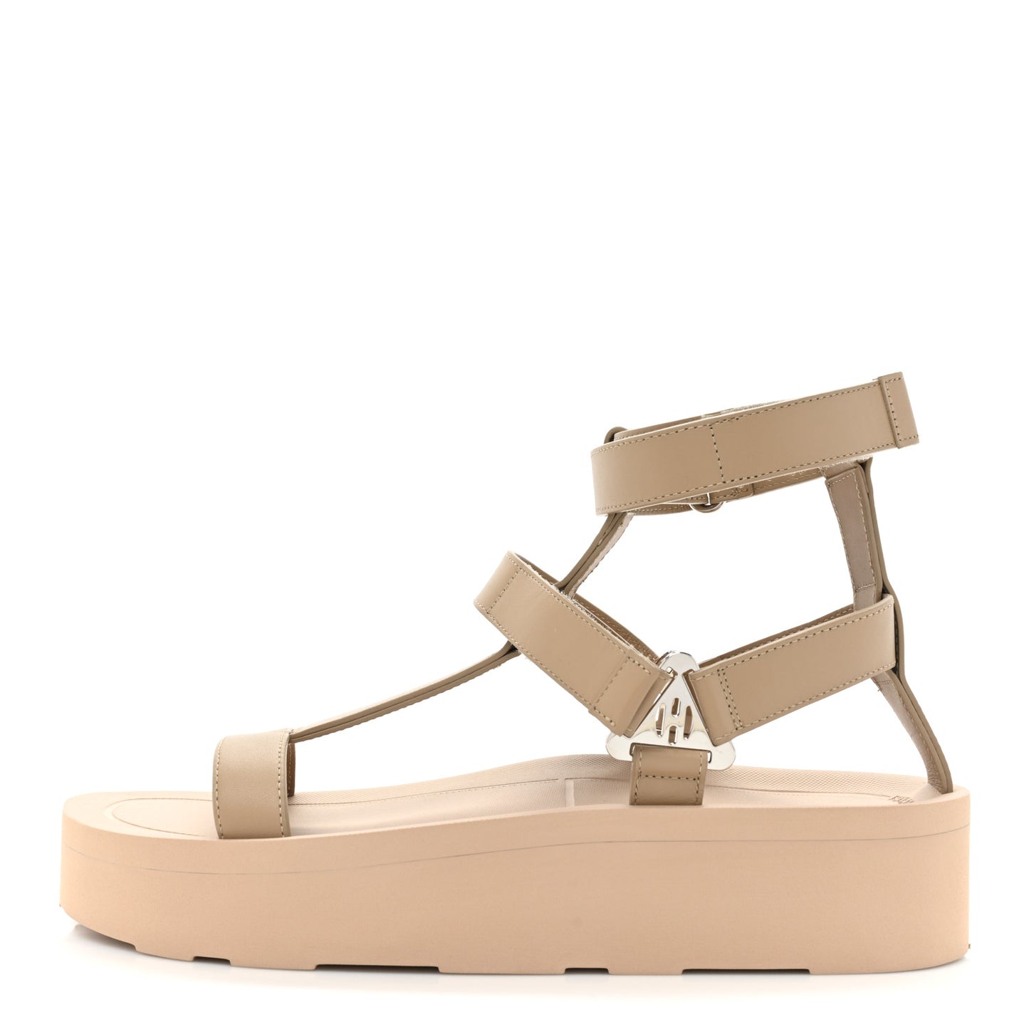 Calfskin Womens Enid Sandals 40 Argile