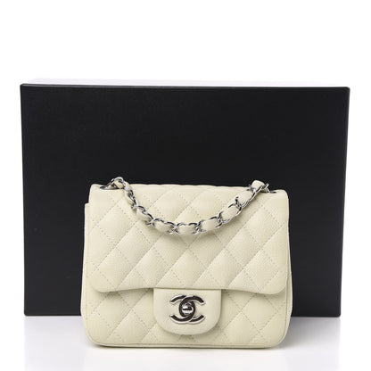 Chanel Caviar Quilted Mini Square Flap White 11 of 11