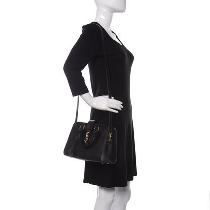 Saint Laurent Calfskin Monogram Baby Cabas Black 2 of 9