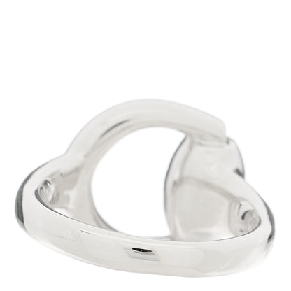 Gucci 18K White Gold Horsebit Ring 52 6 4 of 6
