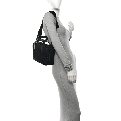 Chanel Nylon Travel Shoulder Bag Black 2 of 10