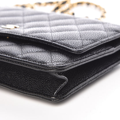 Chanel Caviar Quilted Wallet On Chain WOC Black 6 of 11