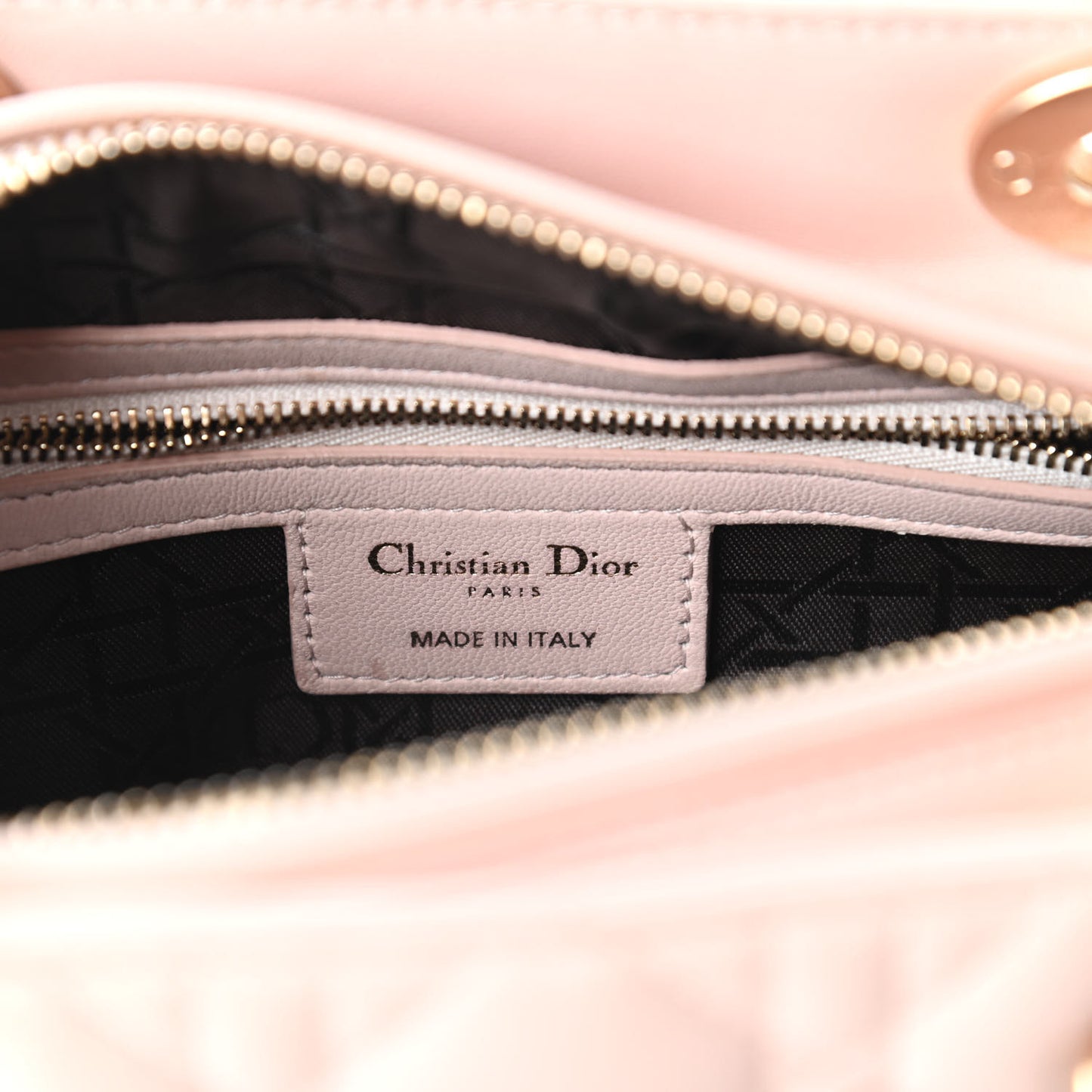 Lambskin Cannage Medium Lady Dior Light Pink
