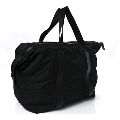 Prada Tessuto Nylon Calfskin Weekender Black 2 of 8