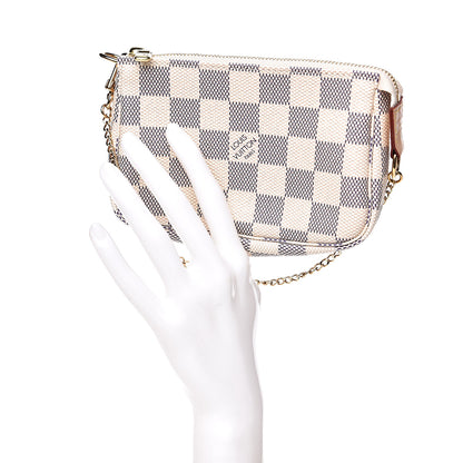 Louis Vuitton Damier Azur Mini Pochette Accessories 2 of 8