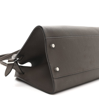 The Row Matte Grained Calfskin Margaux Shoulder 12 Deep Brown 8 of 10