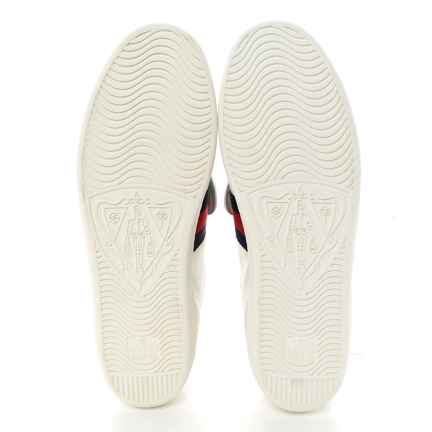 Gucci Calfskin Ayers Crystal Web Pineapple Embroidered Womens New Ace Sneakers 39.5 White 6 of 10
