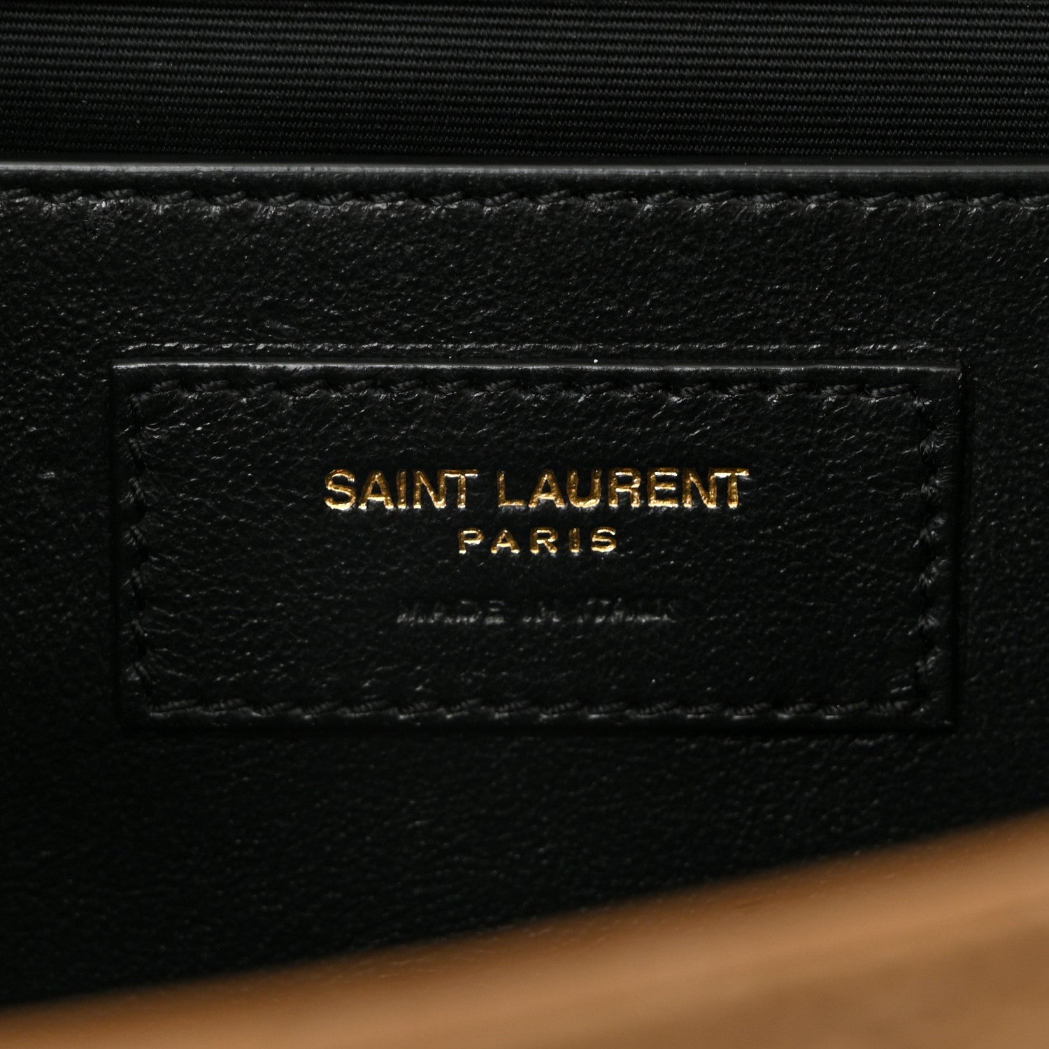 Saint Laurent Lambskin Mixed Matelasse Triquilt Medium Monogram Satchel Dark Cork 6 of 10