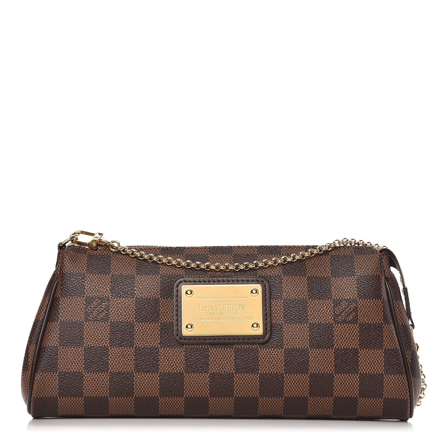 Louis Vuitton Damier Ebene Eva Clutch 1 of 9