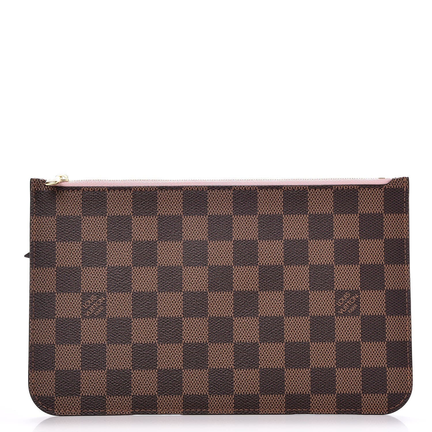 Louis Vuitton Damier Ebene Neverfull MM GM Pochette Rose Ballerine 1 of 8