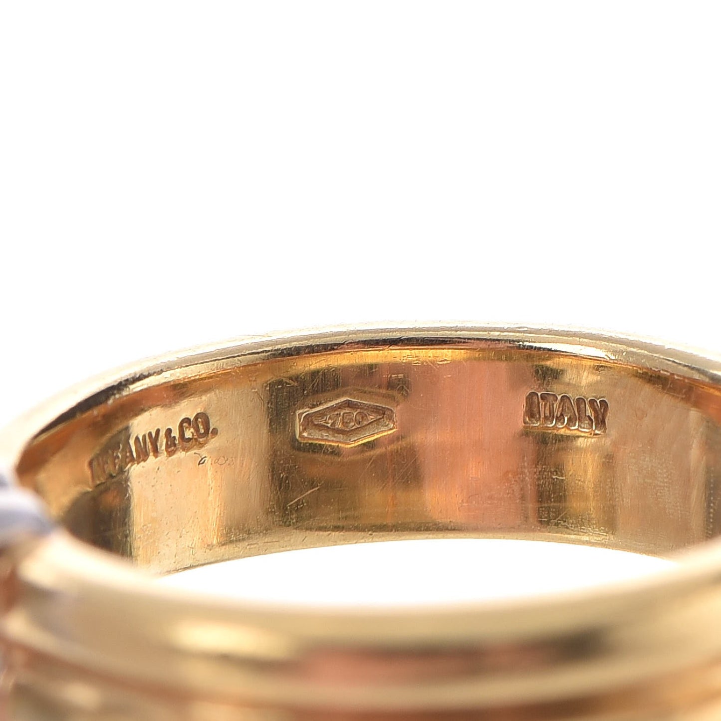 18K Yellow White Gold Sapphire Ruby Ring 50 5.25