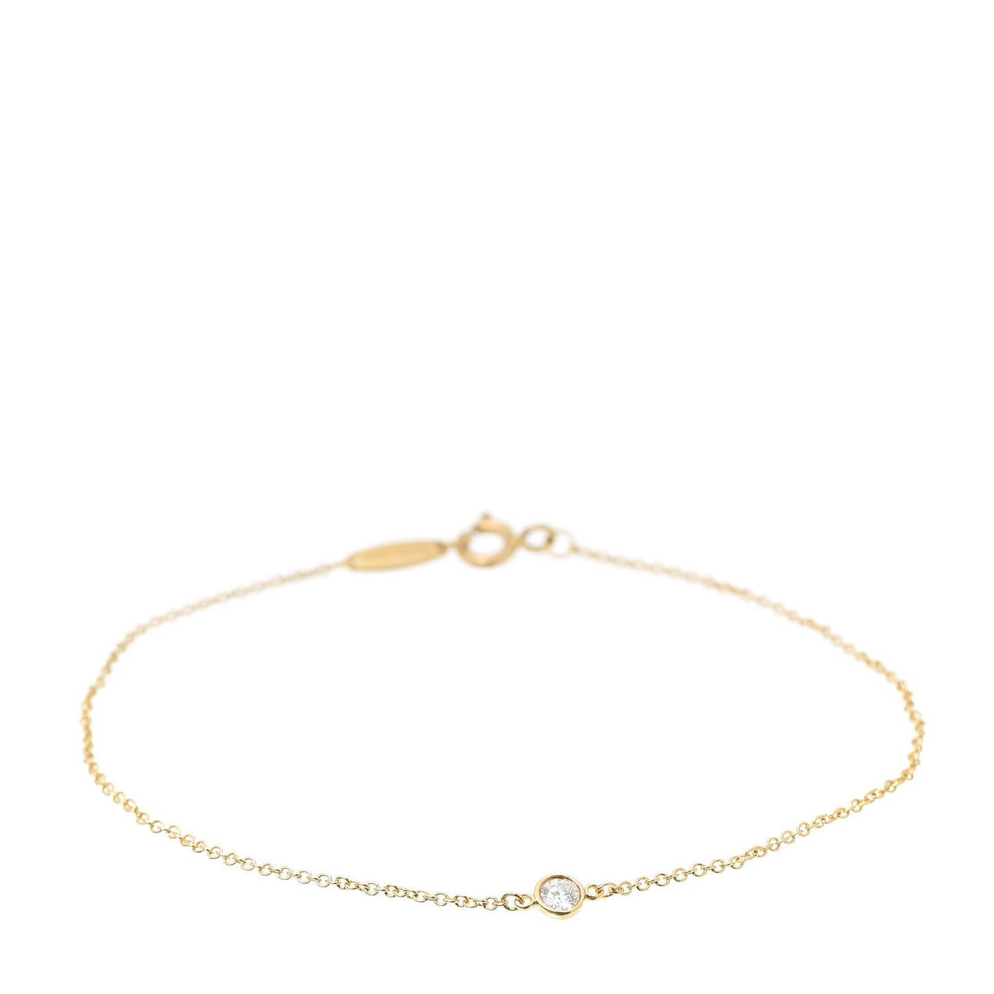 18K Yellow Gold Diamond .08ct Elsa Peretti Diamonds by the Yard Bracelet
