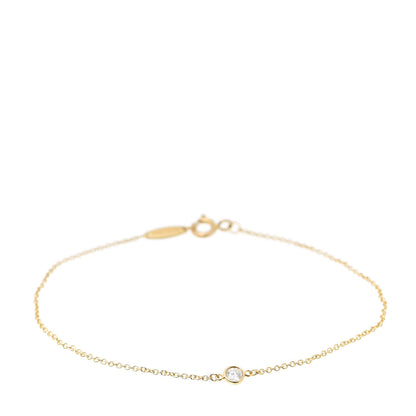 Tiffany 18K Yellow Gold Diamond .08ct Elsa Peretti Diamonds by the Yard Bracelet 1 of 6