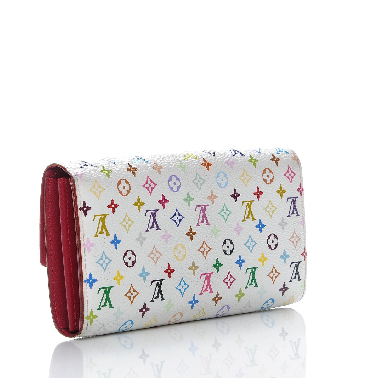 Monogram Multicolor Sarah Wallet White
